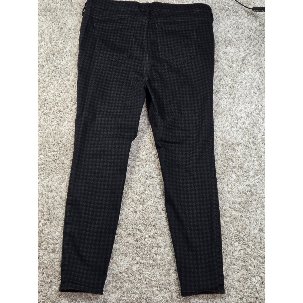 Torrid Sky High Skinny Jeans 16R Black Houndstone Print Super Soft - Picture 3 of 4